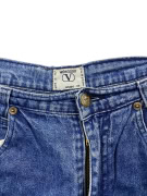 VINTAGE VALENTINO JEANS ΠΑΝΤΕΛΟΝΙ DENIM ΨΗΛΟΜΕΣΟ ΜΠΛΕ ΓΥΝΑΙΚΕΙΟ XS