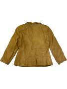 VINTAGE VARESTE MADE IN ITALY WOMEN'S SUEDE BLAZER JACKET IN TAN COLOR S