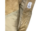 VINTAGE VERA PELLE WOMEN'S SUEDE JACKET IN BEIGE-TAN COLOR S