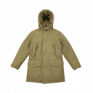 VINTAGE WOOLRICH ARCTIC PARKA DOWN FILLED JACKET KHAKI XS