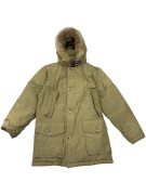 VINTAGE WOOLRICH ARCTIC PARKA DOWN FILLED JACKET KHAKI XS