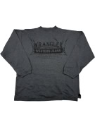 VINTAGE Wrangler Φούτερ Western Jeans Λογότυπο - L