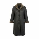 VINTAGE ZAFFERS CAPPOTTO DA DONNA IN PELLE CON PELLICCIA S/M