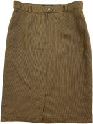 WEEKEND BY MAX MARA SKIRT 90s CHECK PATTERN BROWN WOMEN'S M