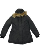 WOOLRICH ARCTIC PARKA BLACK WITH FUR HOOD
