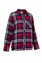 WOOLRICH ΚΑΡΟ ΠΟΥΚΑΜΙΣΟ CLASSIC ΚΟΚΚΙΝΟ NAVY ΓΥΝΑΙΚΕΙΟ PRE OWNED M