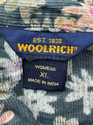 WOOLRICH CORDUROY SHIRT WITH FLORAL PRINT GREEN WOMEN'S XL