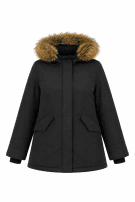 WOOLRICH PARKA CLASSIC NERO DONNA PRE OWNED XL
