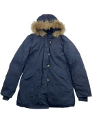 WOOLRICH Parka Jacket Vintage Fur Trim Blue Women’s S