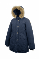 WOOLRICH Parka Jacket Vintage Fur Trim Blue Women’s S