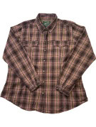 WOOLRICH CAMICIA A QUADRI RICAMATA VIOLA DONNA PRE OWNED L