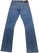 WRANGLER 20X ΤΖΙΝ ΠΑΝΤΕΛΟΝΙ VINTAGE STYLE ΜΕ ΔΕΡΜΑΤΙΝΟ LOGO PATCH ΜΠΛΕ ΑΝΔΡΙΚΟ L