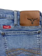 WRANGLER 20X ΤΖΙΝ ΠΑΝΤΕΛΟΝΙ VINTAGE STYLE ΜΕ ΔΕΡΜΑΤΙΝΟ LOGO PATCH ΜΠΛΕ ΑΝΔΡΙΚΟ L
