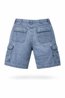 WRANGLER CARGO SHORTS RETRO WASHED BLUE ΑΝΤΡΙΚΟ PRE OWNED M