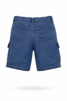 WRANGLER CARGO SHORTS STREETWEAR WASHED BLUE ΑΝΤΡΙΚΟ PRE OWNED L