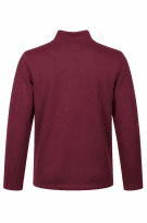 WRANGLER FELPA HALF ZIP FLEECE BORDEAUX UOMO PRE OWNED M