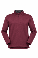 WRANGLER FELPA HALF ZIP FLEECE BORDEAUX UOMO PRE OWNED M