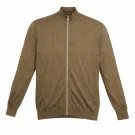 Wrangler Cardigan lavorato a maglia marrone con cerniera da uomo 3XL