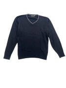 Wrangler Maglione lavorato a maglia Classic V-Neck Logo Nero da uomo L