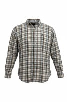 WRANGLER ΠΟΥΚΑΜΙΣΟ CASUAL CLASSIC CHECKED EMBROIDERED LOGO ΚΑΦΕ/ΓΑΛΑΖΙΟ ΑΝΔΡΙΚΟ XL