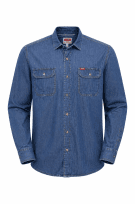 WRANGLER ΠΟΥΚΑΜΙΣΟ DENIM CLASSIC ΜΠΛΕ ΑΝΤΡΙΚΟ PRE OWNED XL