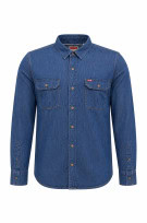 WRANGLER CAMICIA DENIM VINTAGE BLU UOMO PRE OWNED L