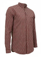 Wrangler Πουκάμισο Καρό Casual Logo Πολύχρωμο (Κόκκινο) Ανδρικό M