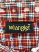 Wrangler Πουκάμισο Καρό Casual Logo Πολύχρωμο (Κόκκινο) Ανδρικό M