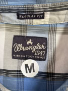 WRANGLER Πουκάμισο Καρό "Regular Fit" Μπλε/Γκρι Ανδρικό M