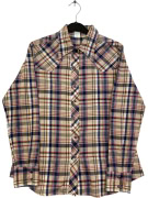 WRANGLER Camicia a quadri stile western multicolore unisex XS