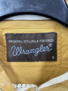 WRANGLER ΠΟΥΚΑΜΙΣΟ VINTAGE ΜΕ ΚΕΝΤΗΤΕΣ ΡΙΓΕΣ LOGO LABEL BEIGE ΑΝΔΡΙΚΟ L