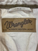 WRANGLER WESTERN JACKET CLASSIC BROWN MEN PRE OWNED
