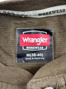 WRANGLER WORKWEAR ΜΠΛΟΥΖΑ HENLEY LOGO ΚΑΦΕ UNISEX M