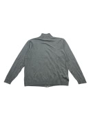 Wrangler Ζακέτα Πλεκτή Casual Φερμουάρ Γκρι Ανδρικό 3XL