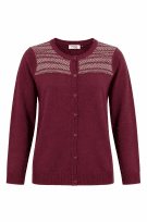 WRANGLER ΖΑΚΕΤΑ ΠΛΕΚΤΗ ΜΕ ΚΟΥΜΠΙΑ BOHO BORDEAUX ΓΥΝΑΙΚΕΙΟ PRE OWNED M