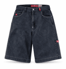 Y2K JNCO Jeans Φαρδιά Τζιν Βερμούδα με Φλεγόμενη Νεκροκεφαλή – XL – PRE OWNED