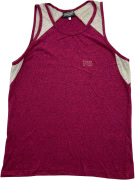 YOUNG WAVE Vintage Sleeveless Tank Top with Small Logo Burgundy (Melange) Women's S