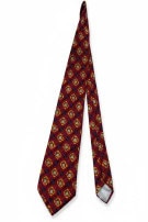 YVES SAINT LAURENT NECKTIE VINTAGE RED MEN PRE OWNED