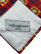 YVES SAINT LAURENT NECKTIE VINTAGE RED MEN PRE OWNED